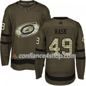 Adidas Maillot de Hockey Carolina Hurricanes Victor Rask 49 2017-2018 Camo Vert Authentic - Homme